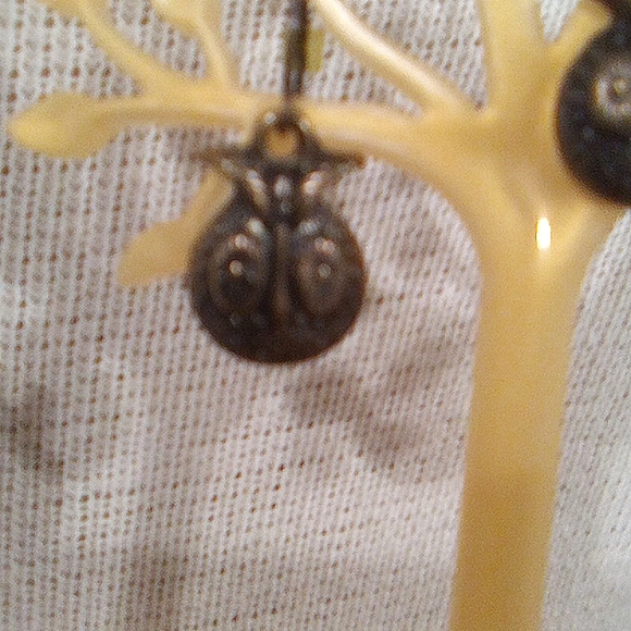 Owl Timepiece Pendant and Owl Earings - Picture 4 of 10